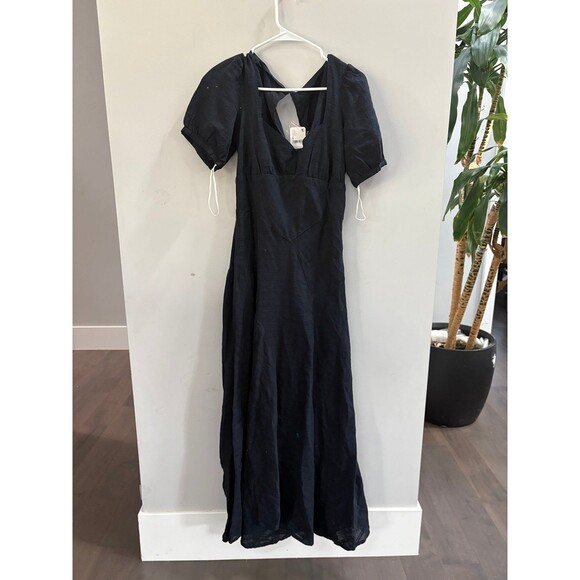NWT Free People Endless Summer Catch The Light Sweetheart Puff Sleeve MIDI Dress - Picture 2 of 5